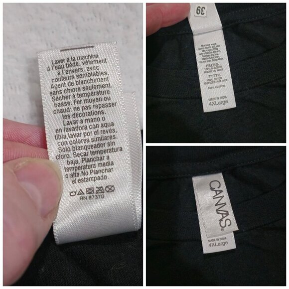 Canvas Funny Dad Tee–Black 4XL Graphic Shirt w/ “Daughter, Gun, Shovel & Alibi” - Picture 5 of 6